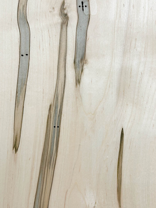 Maple, Ambrosia/Wormy Figured  - 45"x 8.5" x .75"  WE950