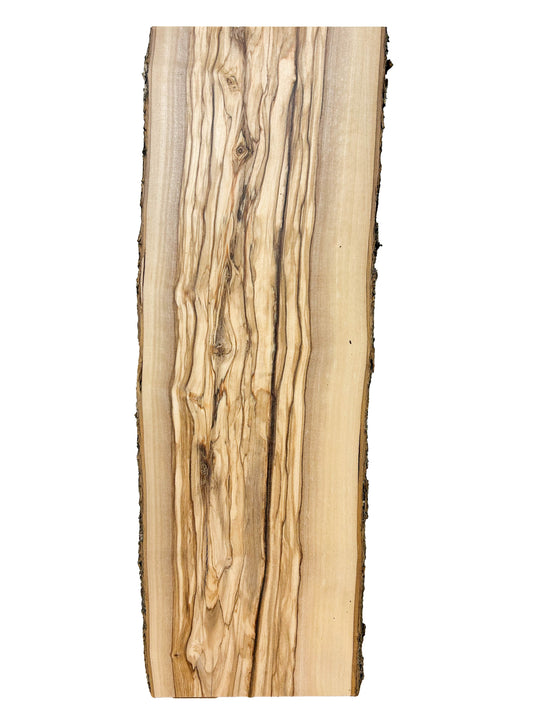 OLIVEWOOD: Italian Live Edge Figured, Cutting Boards 18"x 6"x .75" - WE956