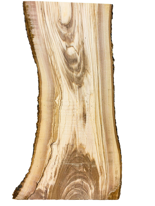 OLIVEWOOD: Italian Live Edge Figured, Cutting Boards 18"x 7"x .75" - WE957