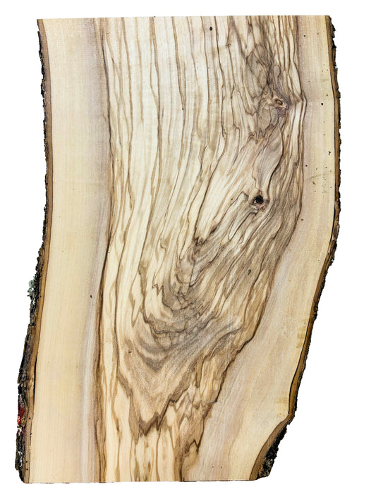 OLIVEWOOD: Italian Live Edge Figured, Cutting Boards 12"x 8"x .75" - WE961