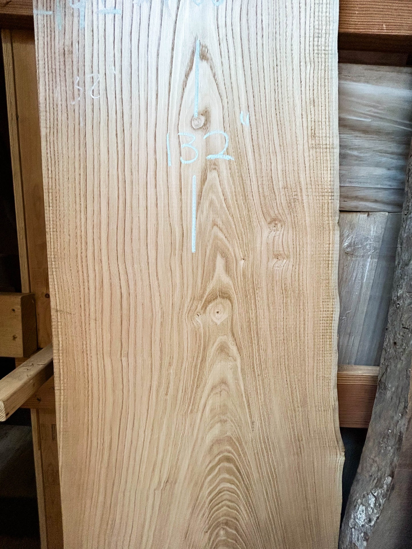 Chestnut, European 8/4 Live Edge  Slabs - 132"x 17-24" x 2" [WE344]