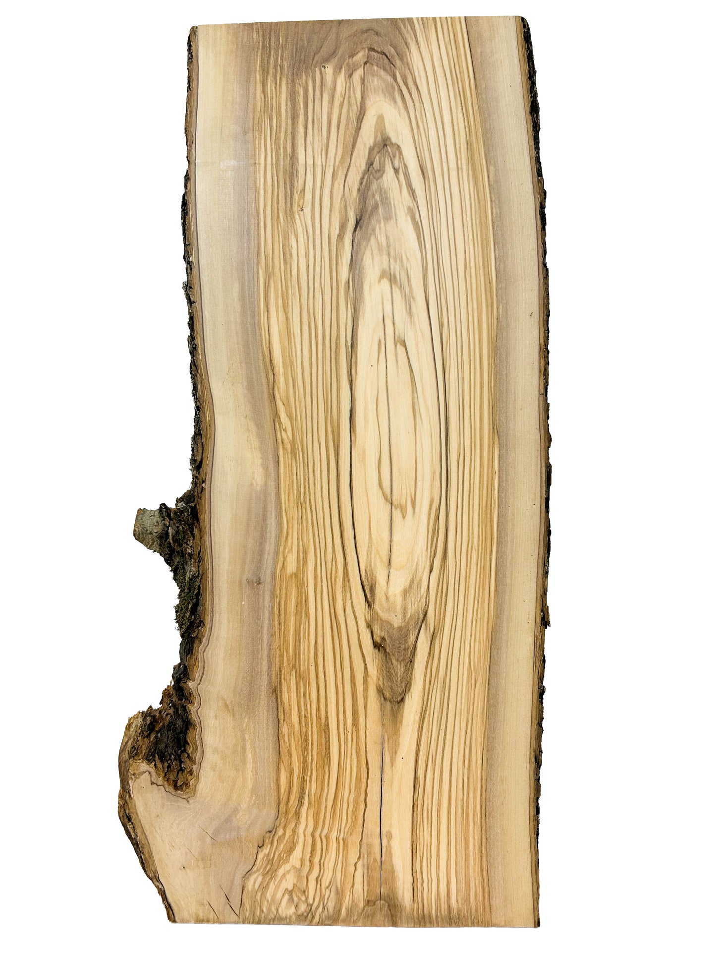OLIVEWOOD: Italian Live Edge Figured, Cutting Boards 24"x 6-8"x .75" - WE957